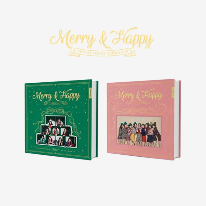 TWICE - 1st Album Repackage Merry & Happy (Random Ver.) | DKshop