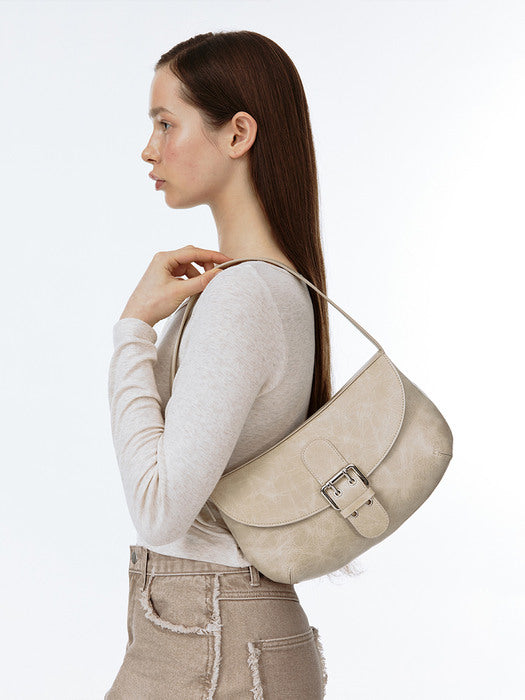 SOFT SEOUL Double Buckle Shoulder Bag SOFT SEOUL  DKshop