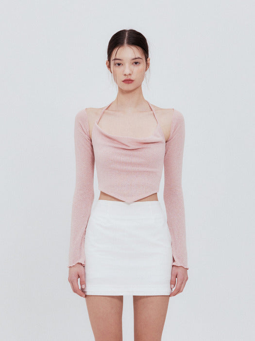 NOT YOUR ROSE Scarf bolero set (pink) NOT YOUR ROSE  DKshop