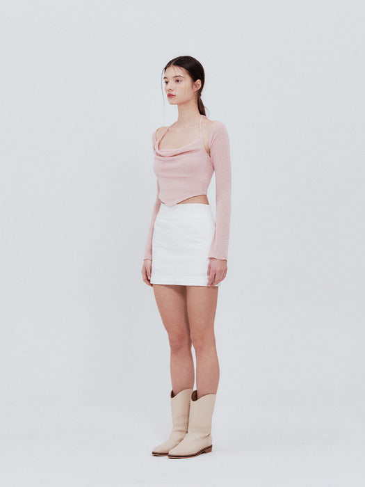 NOT YOUR ROSE Scarf bolero set (pink) NOT YOUR ROSE  DKshop