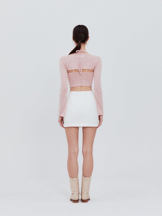 NOT YOUR ROSE Scarf bolero set (pink) NOT YOUR ROSE  DKshop