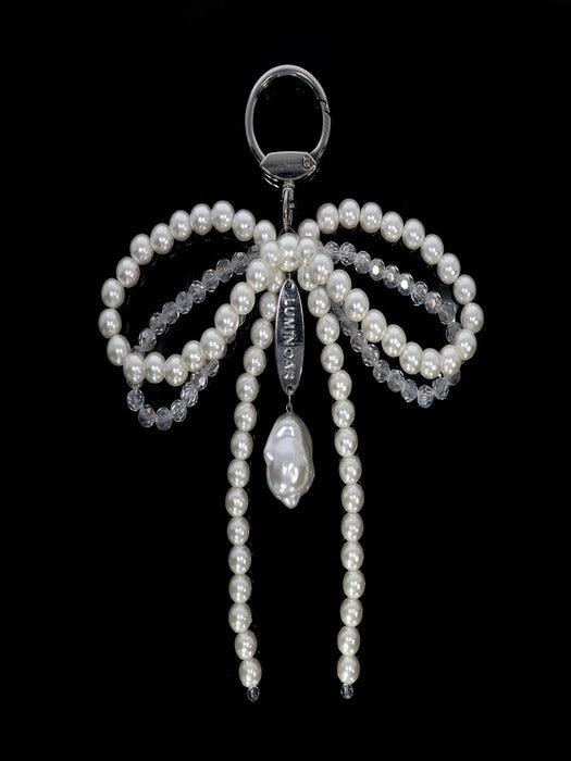 LUMINOAR BAROQUE PEARL RIBBON KEY RING