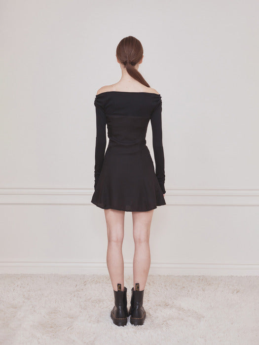 NOT YOUR ROSE Fay bolero dress (Black) NOT YOUR ROSE  DKshop