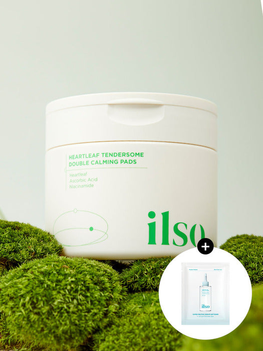 ilso Heartleaf Tendersome Double Calming Pad 60 sheet + Sebum Cleaner Kit ilso  DKshop