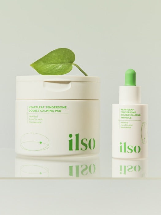 ilso Heartleaf Tendersome Double Calming Pad 60 sheet & Ampoule 30ml ilso  DKshop