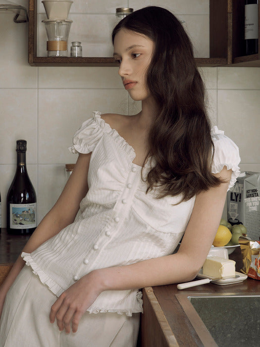 [Jennie's Look] LOTS YOU lotsyou_Ella Blouse Flower LOTS YOU  DKshop