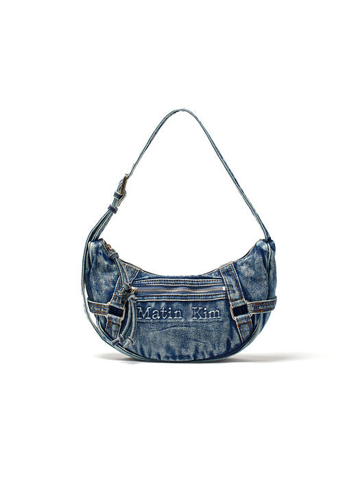 Matin Kim MATIN WASHED DENIM MINI HOBO BAG Matin Kim  DKshop