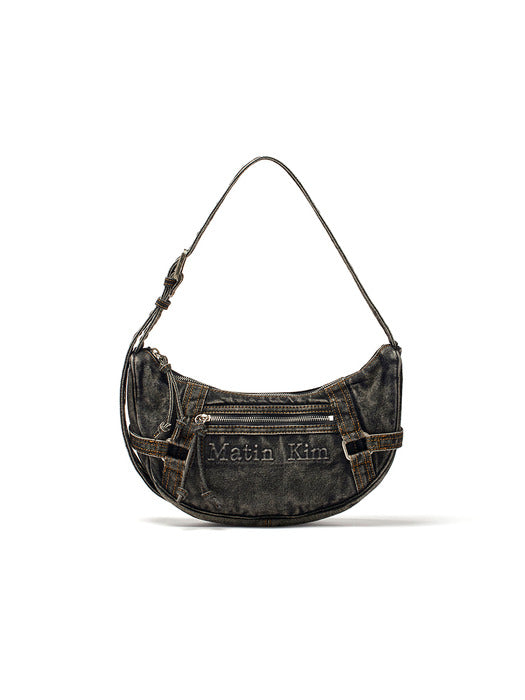 Matin Kim MATIN WASHED DENIM MINI HOBO BAG Matin Kim  DKshop
