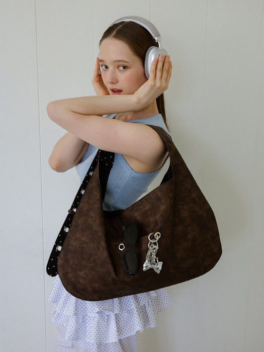 韓国商品/LETERIE LETERIE BUCKLE REVERSIBLE SHOULDER BAG Leterie BUCKLE REVERSIBLE SHOULDER BAG