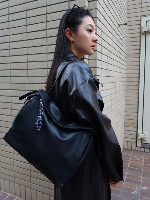 LOEUVRE Trapeze Shoulder Large Bag LOEUVRE  DKshop