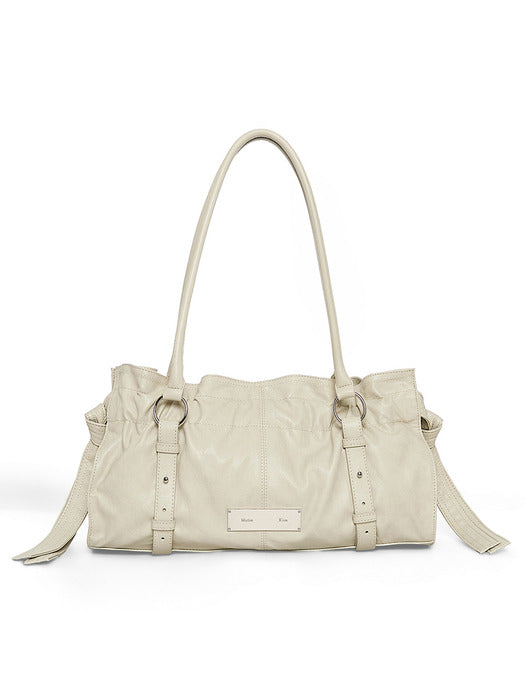 Matin Kim SHIRRING TIE BUCKLE SHOULDER BAG (May/22~) Matin Kim  DKshop