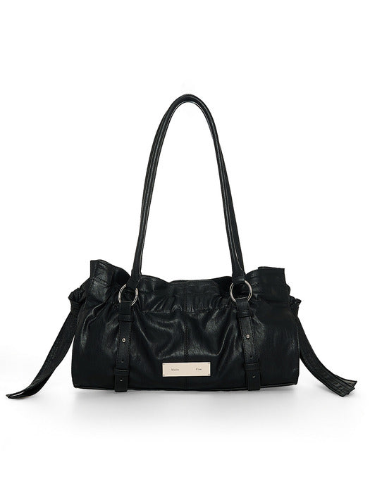 Matin Kim SHIRRING TIE BUCKLE SHOULDER BAG (May/22~) Matin Kim  DKshop