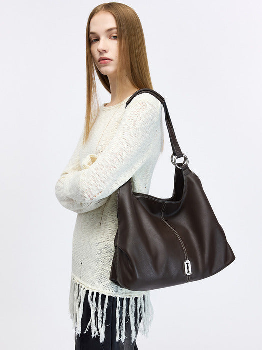 vunque Halfmoon Attache Two Handle Shoulder Bag vunque  DKshop