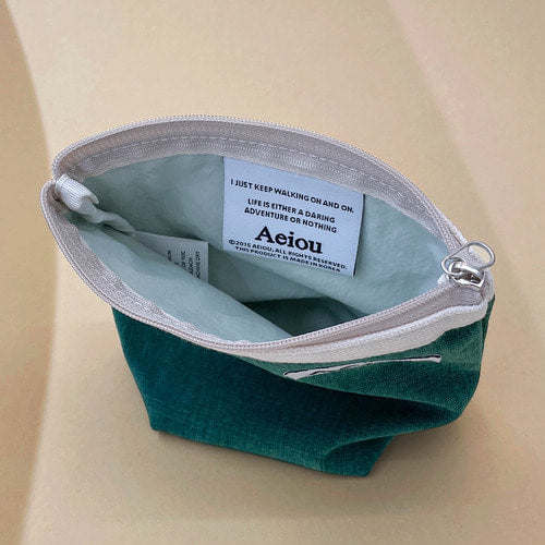 Aeiou Basic Pouch (M size) Rainy Forest Aeiou  DKshop