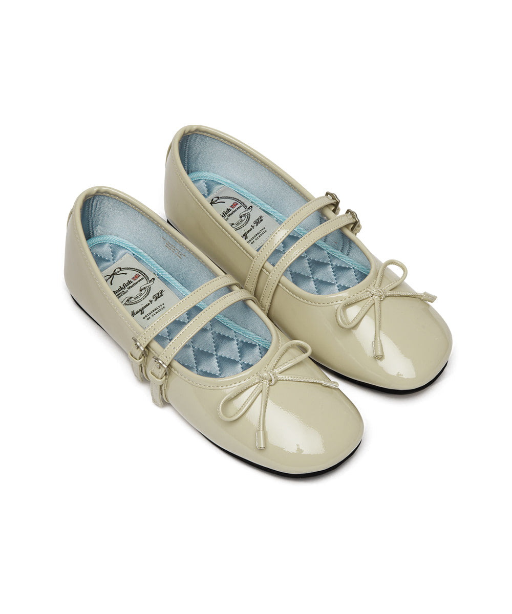 Rockfish Weatherwear SQUARE TOE TWO STRAP MARYJANES (ENAMEL) Rockfish Weatherwear  DKshop