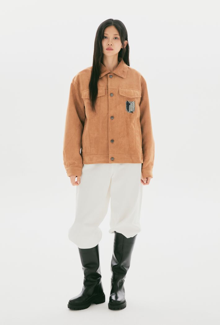 [SPAO × ATTACK ON TITAN] Suede Trucker Jacket SPAO  DKshop