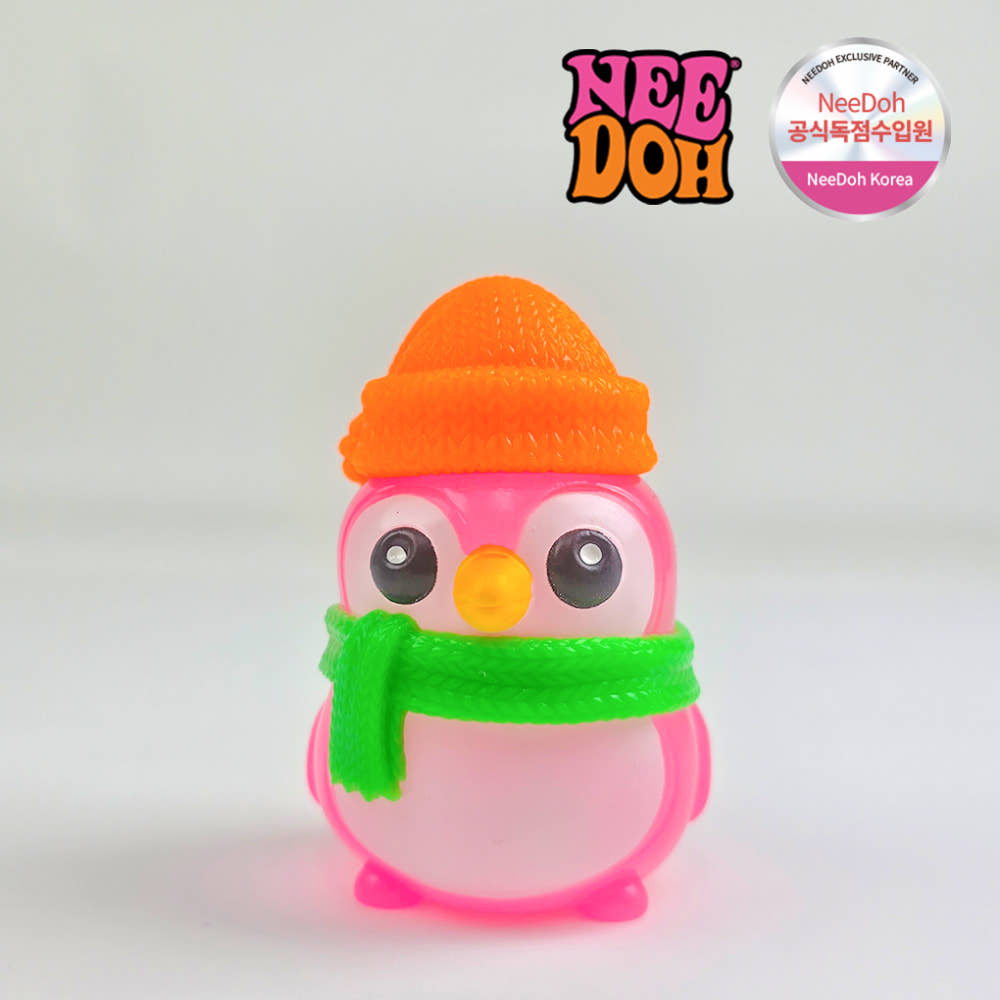 Needoh Polar Glow Penguin Stress Ball Needoh  DKshop