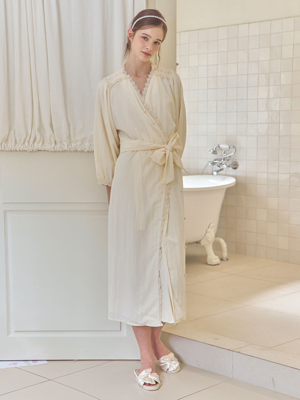 LUNALUZ WOMEN_Washed Wrap CATHY Robe Dress LUNALUZ  DKshop