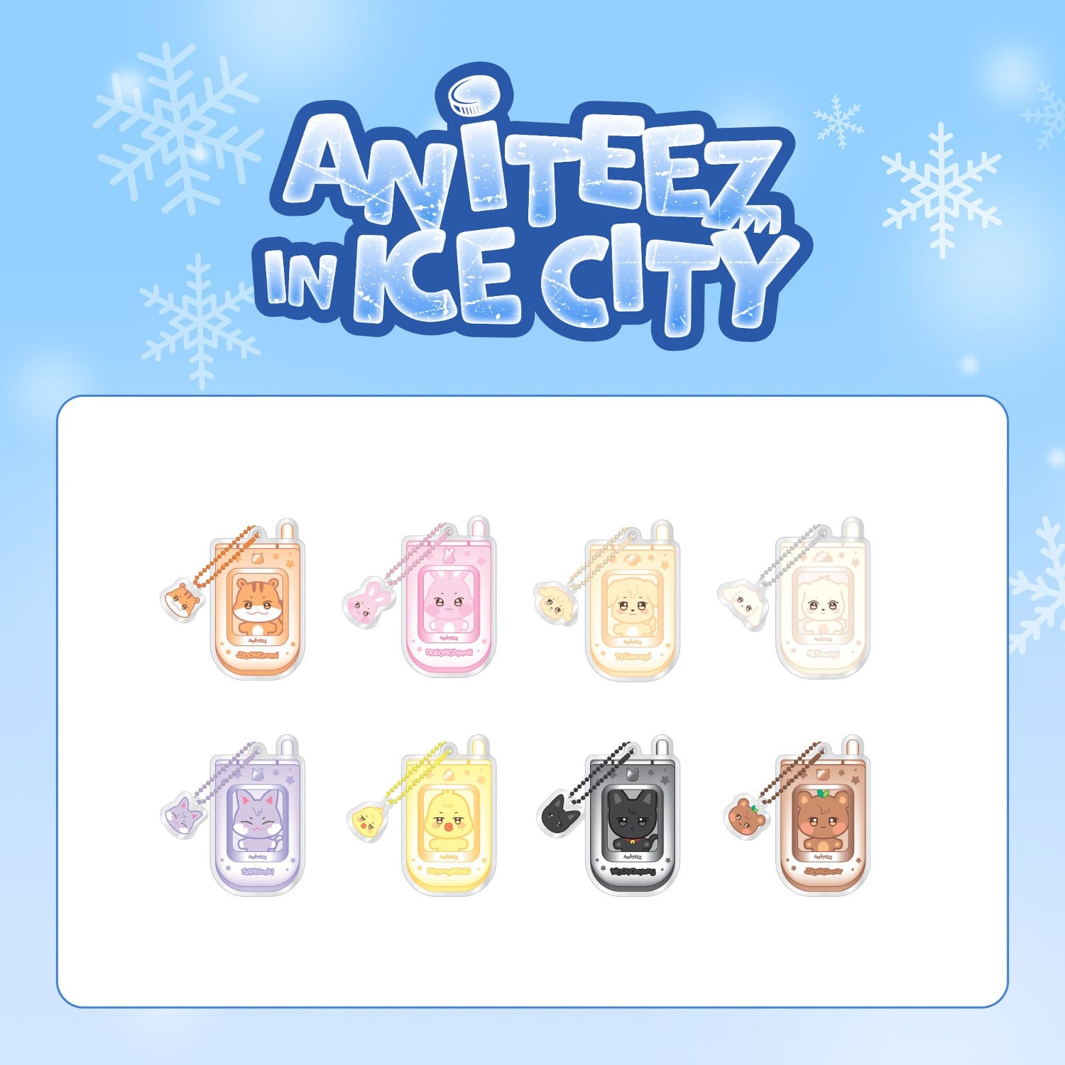 [ANITEEZ IN ICE CITY 2ND MD] ATEEZ - PHONE KEYRING | DKshop