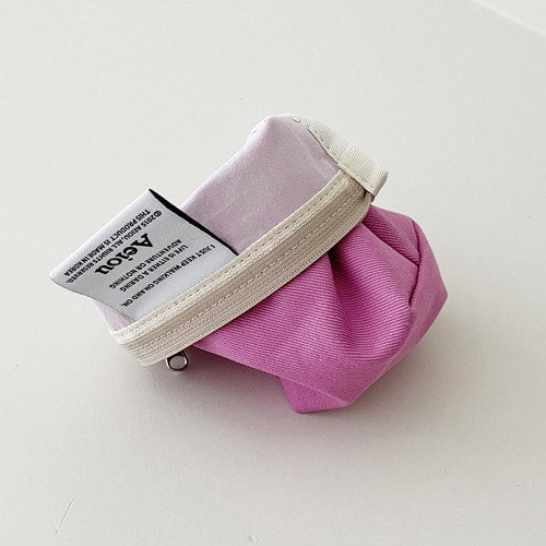 Aeiou Basic Pouch (M size) Cosmos Pink Aeiou  DKshop