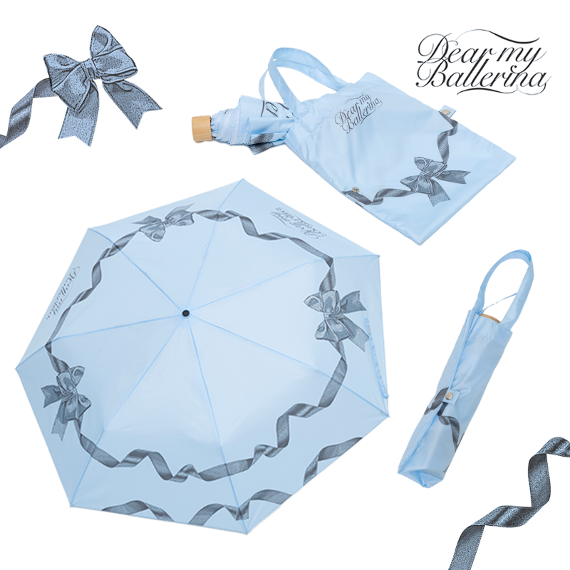 [HERITAGE LINE] Blue Ballerina Eco Bag Umbrella (UV-Coated Sun & Rain Umbrella) BLOOMINGTALE  DKshop