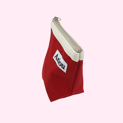 Aeiou Basic Pouch (M size) Red Apple Aeiou  DKshop