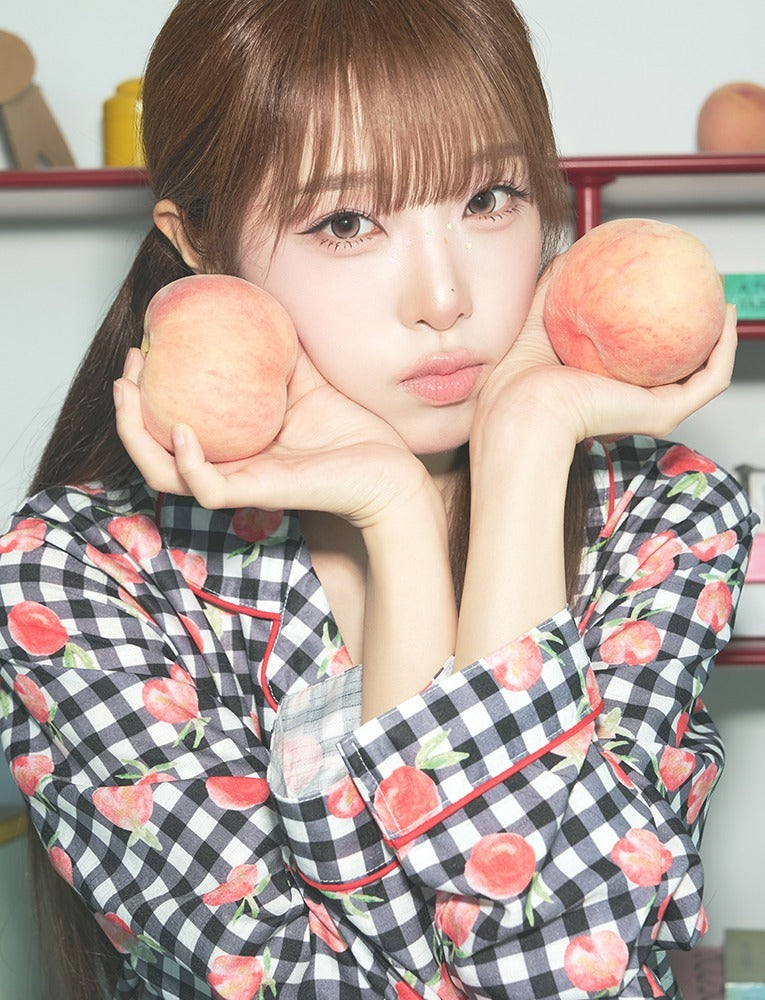 Judy N Peach Long Sleeve Pajama Set (CHOI YENA Wear) Judy N  DKshop