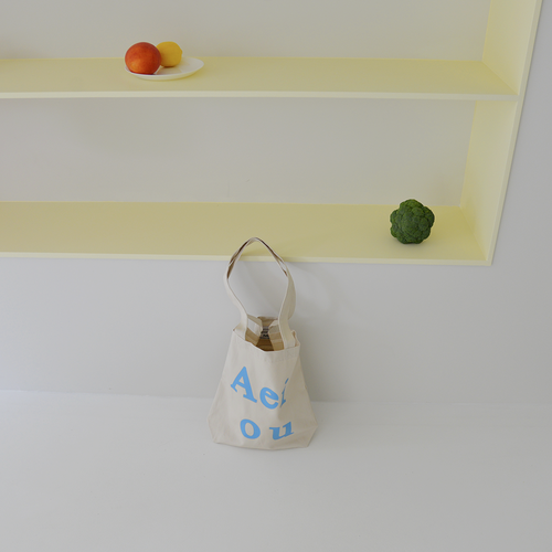 Aeiou Logo Bag (Cotton 100%) Afternoon Beige Aeiou  DKshop