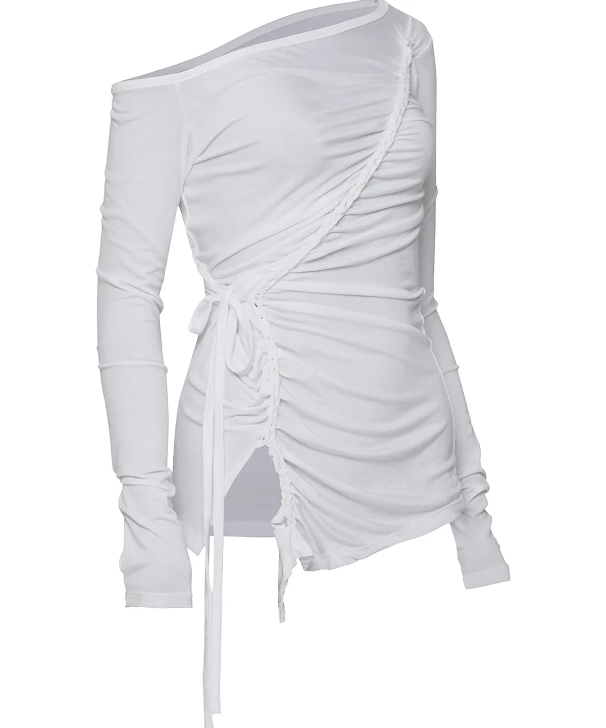 FLARE UP Handmade Twisted One-Shoulder Long Sleeve 3 colors FLARE UP  DKshop