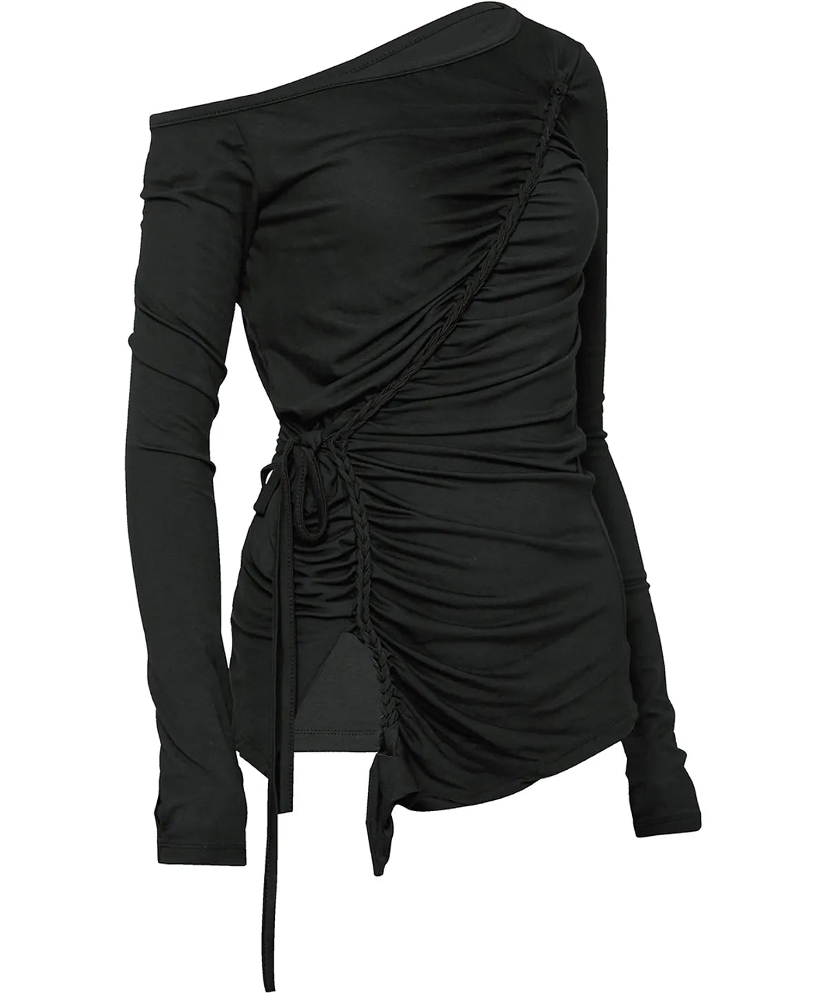FLARE UP Handmade Twisted One-Shoulder Long Sleeve 3 colors FLARE UP  DKshop