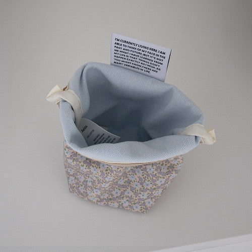 Aeiou Basic Pouch (M size) Tiny Wild Flower Violet Aeiou  DKshop