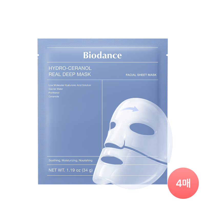 BIODANCE Hydro Cera-Nol Real Deep Mask 4ea (34g*4) Biodance  DKshop