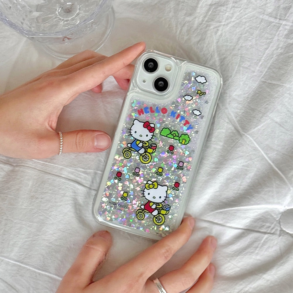 HIGH CHEEKS Hello Kitty Glitter Phonecase