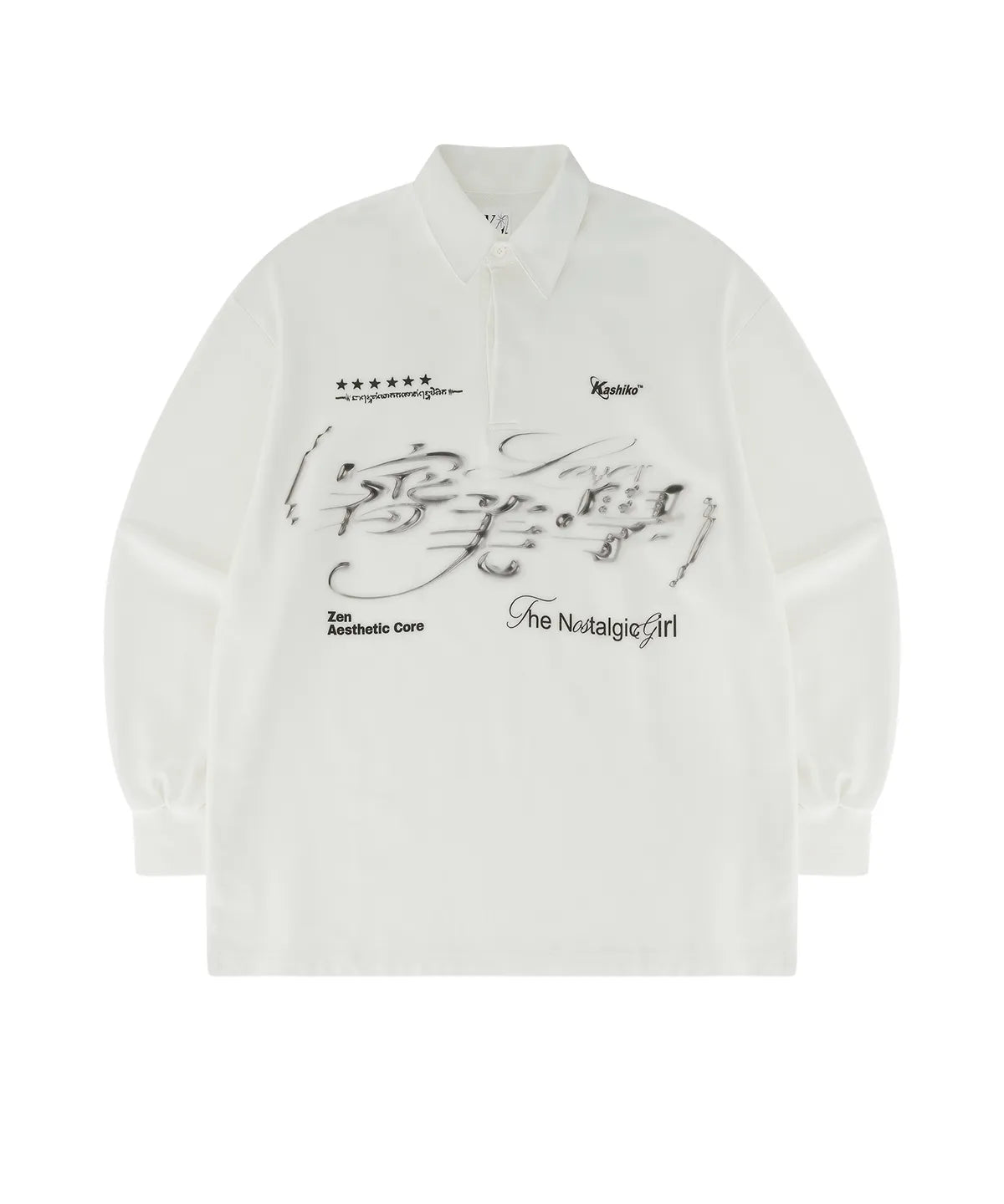 Kashiko Aesthetic Collar Rugby Shirts Kashiko  DKshop