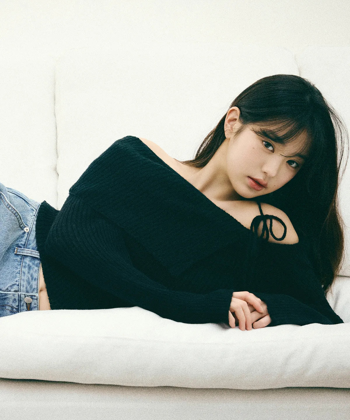 rolarola MOHAIR WOOL BLENDED OF SHOULDER KNIT 2 colors (KiiiKiii KYA WEAR) rolarola  DKshop