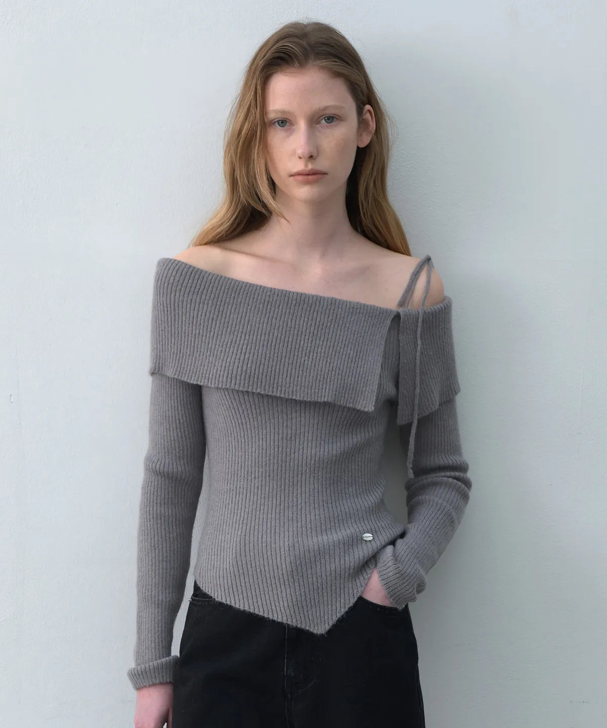 rolarola MOHAIR WOOL BLENDED OF SHOULDER KNIT 2 colors (KiiiKiii KYA WEAR) rolarola  DKshop