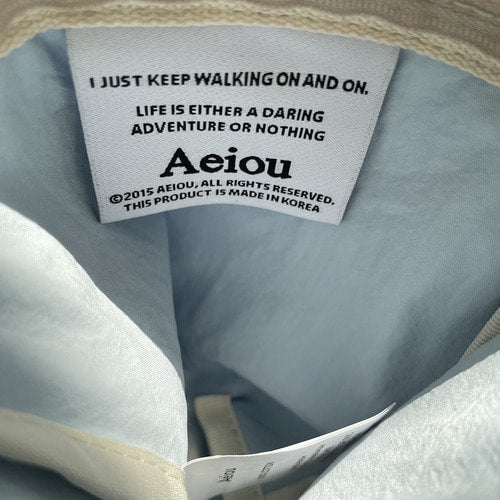 Aeiou Basic Pouch (M size) Tiny Ice Blue Corduroy Aeiou  DKshop