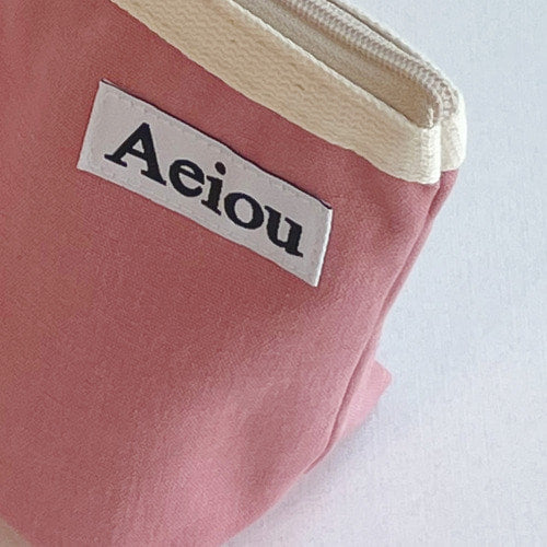Aeiou Basic Pouch (M size) Stockholm Pink Aeiou  DKshop