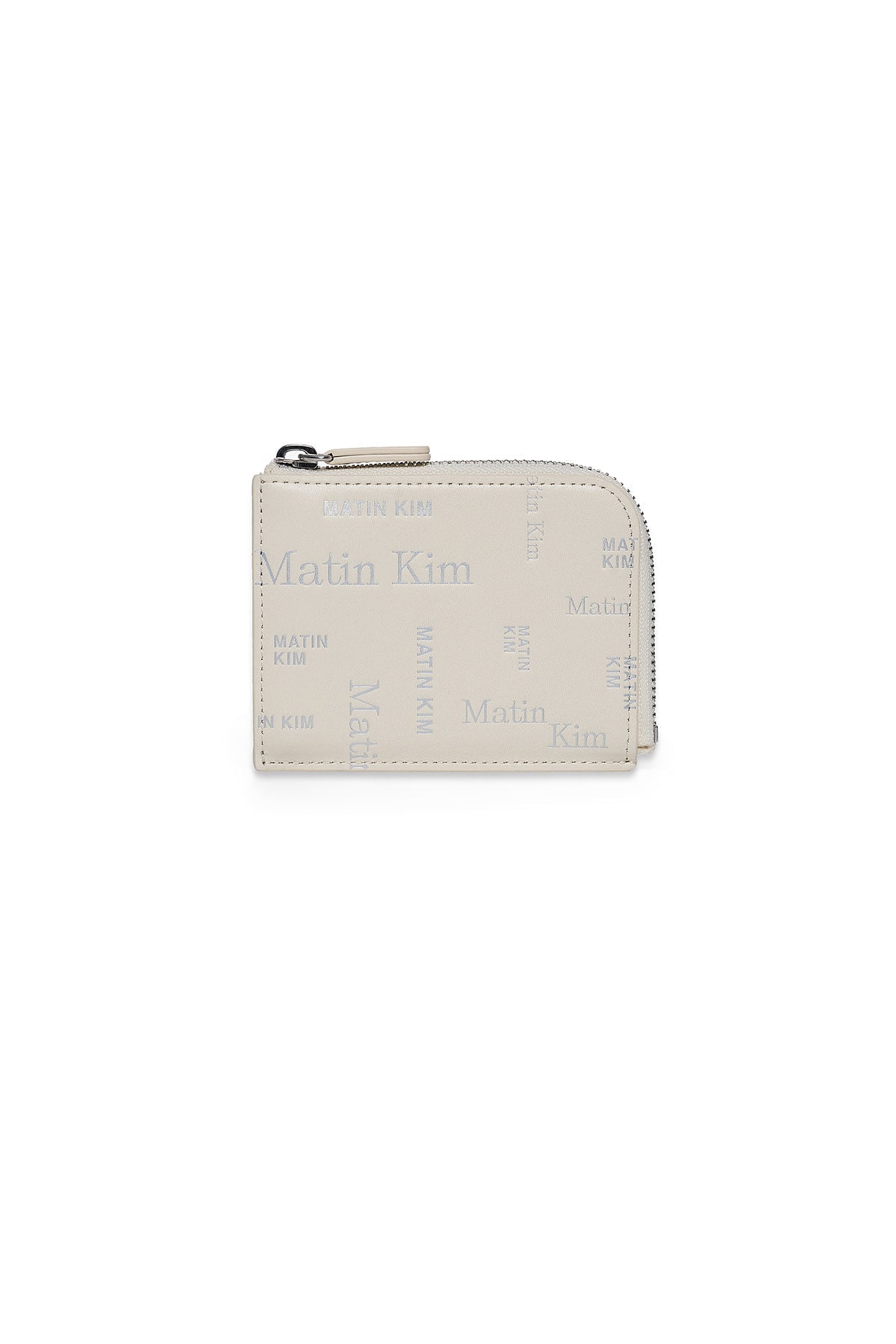 Matin Kim MATIN ALL-OVER LOGO HALF ROUND ZIP WALLET Matin Kim  DKshop