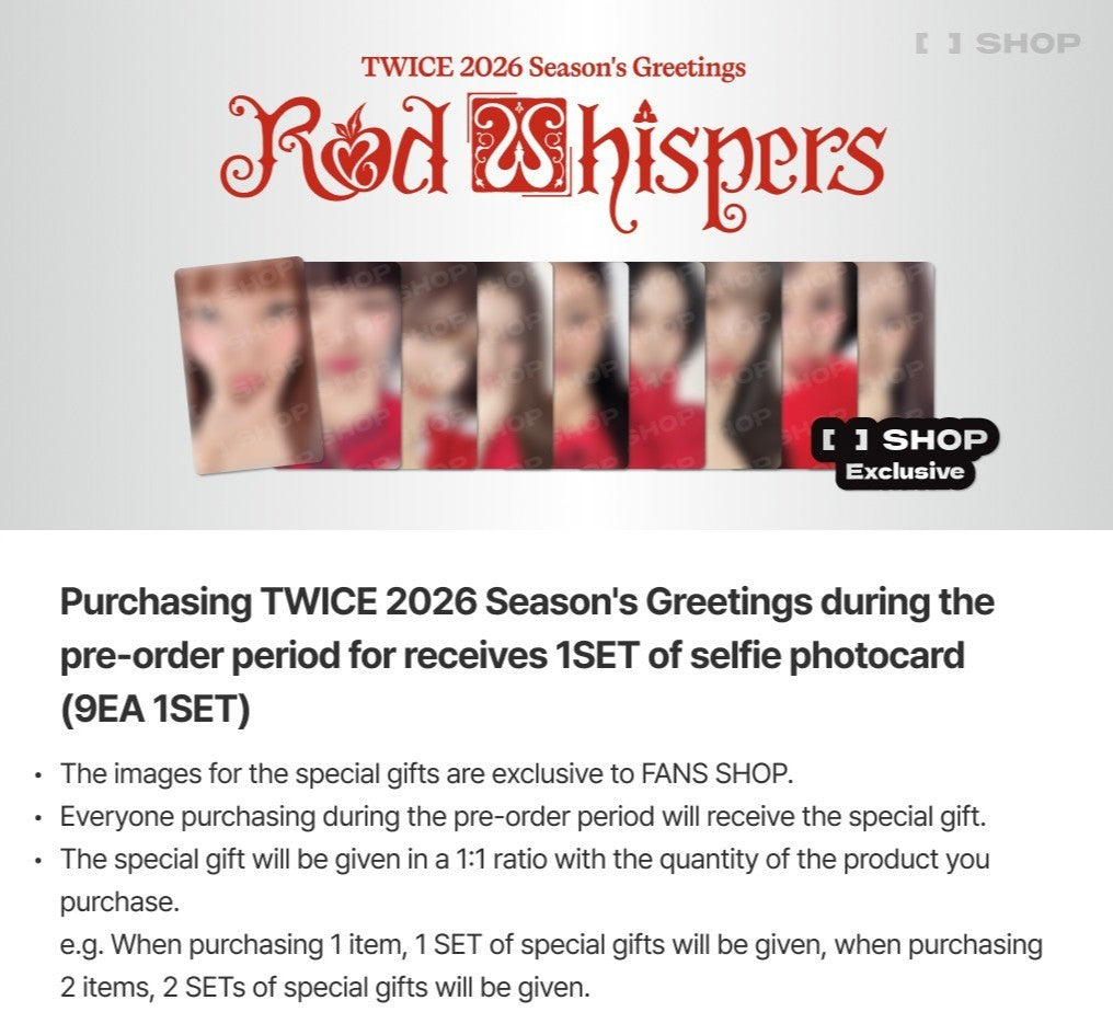 [PRE-ORDER] TWICE - 2026 SEASON'S GREETINGS [RED WHISPERS] DAY6  DKshop