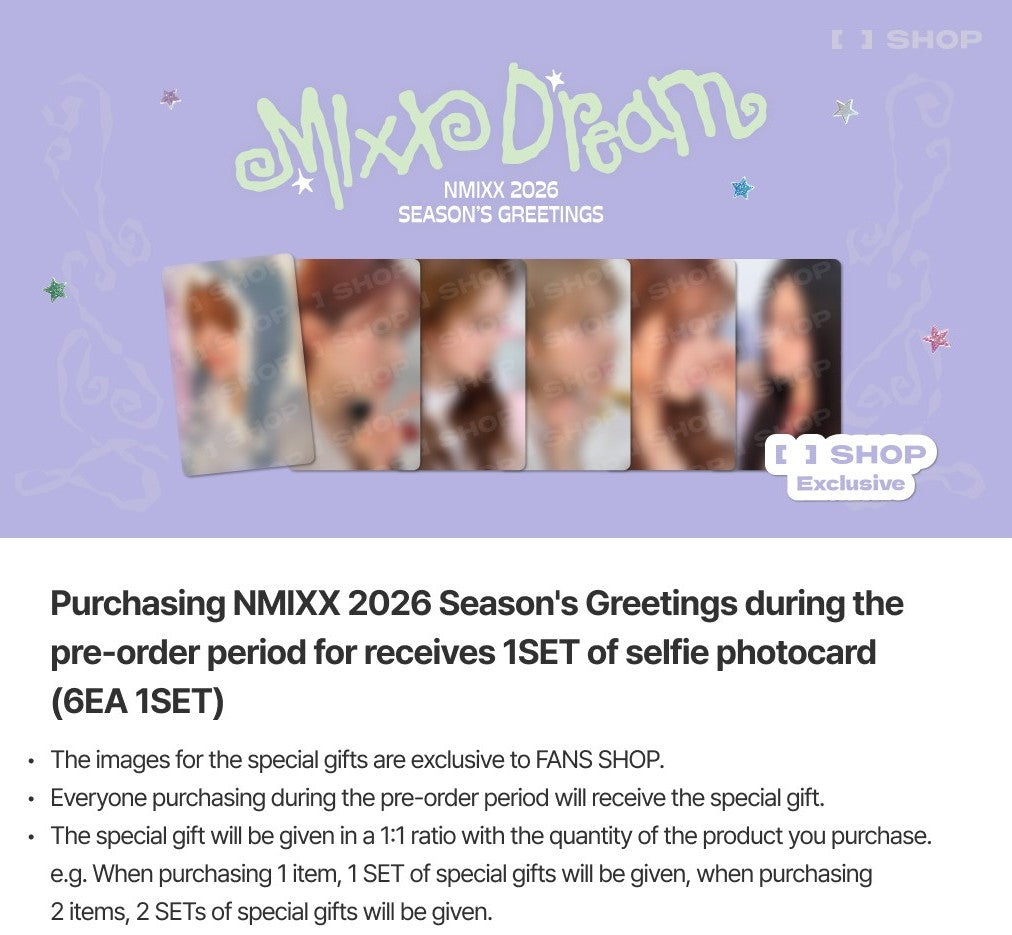[PRE-ORDER] [POB Selectable] NMIXX - 2026 SEASON'S GREETINGS [MIXX DREAM] NMIXX  DKshop