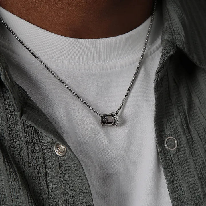 BM4M VENTERA Gleam Ring Slim Edge Chain Necklace BM4M  DKshop