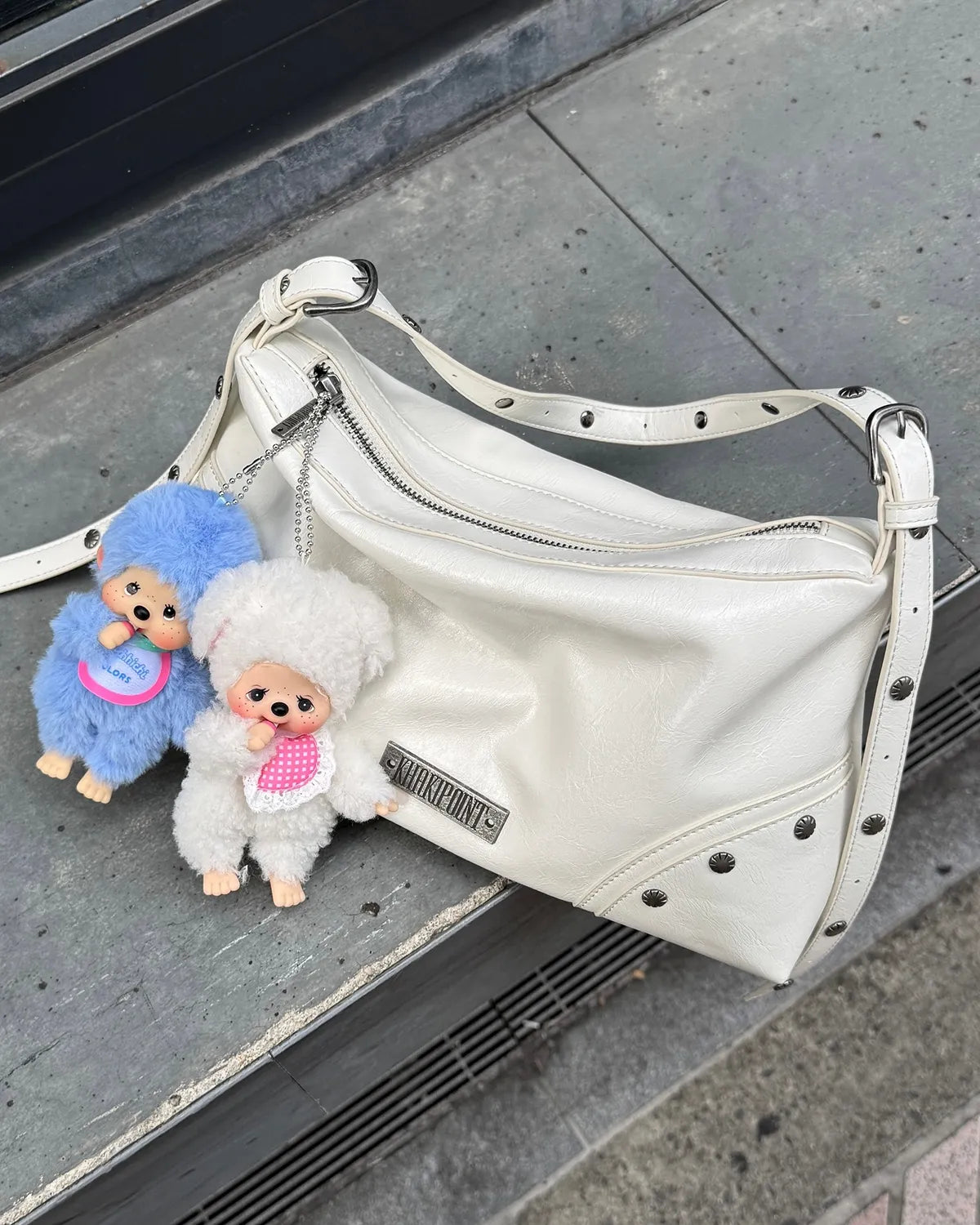 KHAKIPOINT Stud Shoulder Bag KHAKIPOINT  DKshop