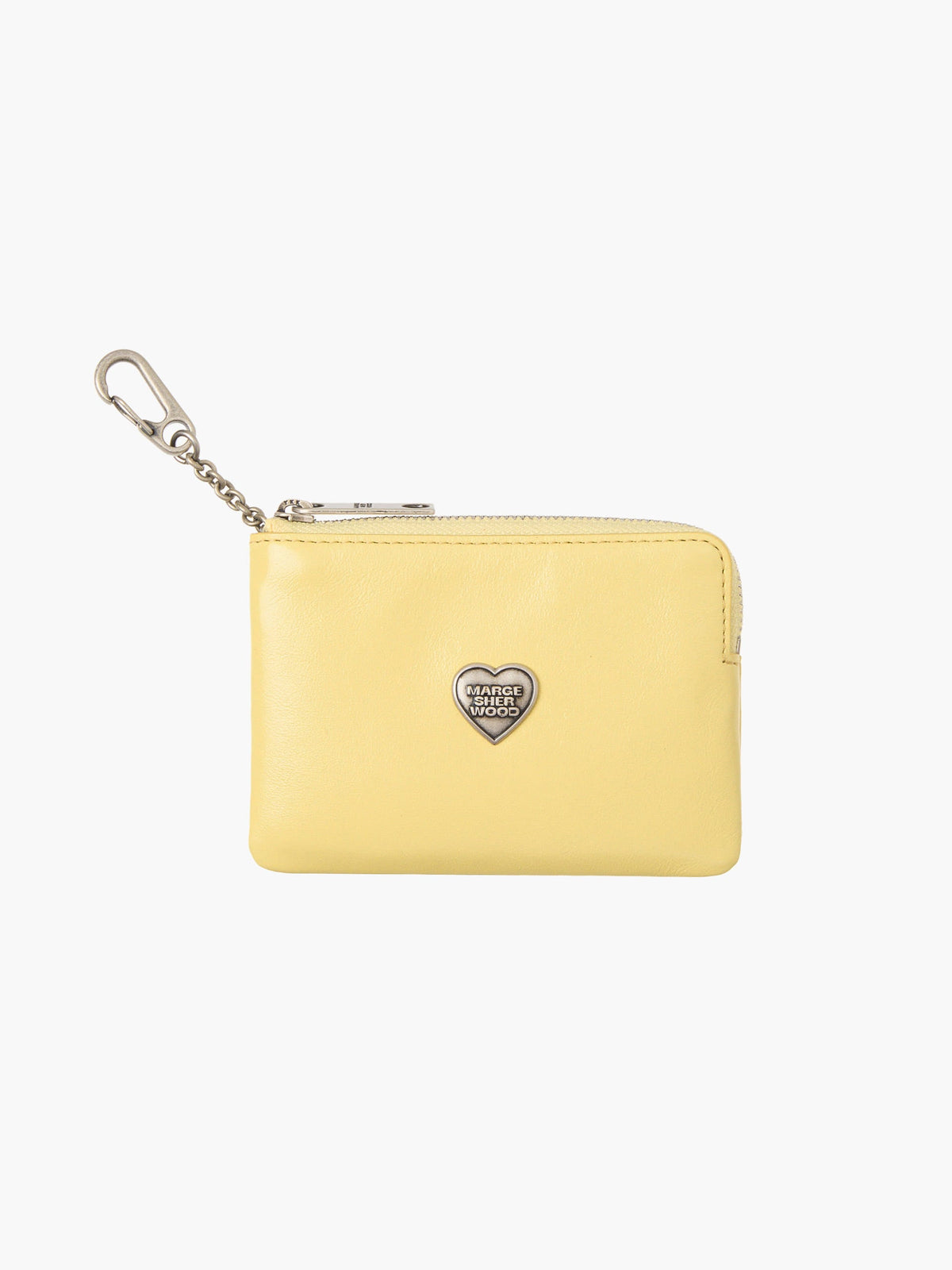 MARGESHERWOOD HEART ZIPPER WALLET_SILVER LOGO MARGESHERWOOD  DKshop