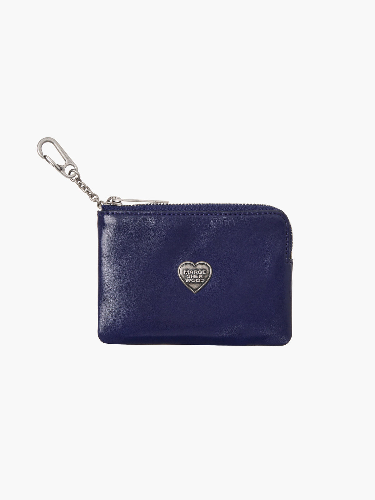 MARGESHERWOOD HEART ZIPPER WALLET_SILVER LOGO MARGESHERWOOD  DKshop