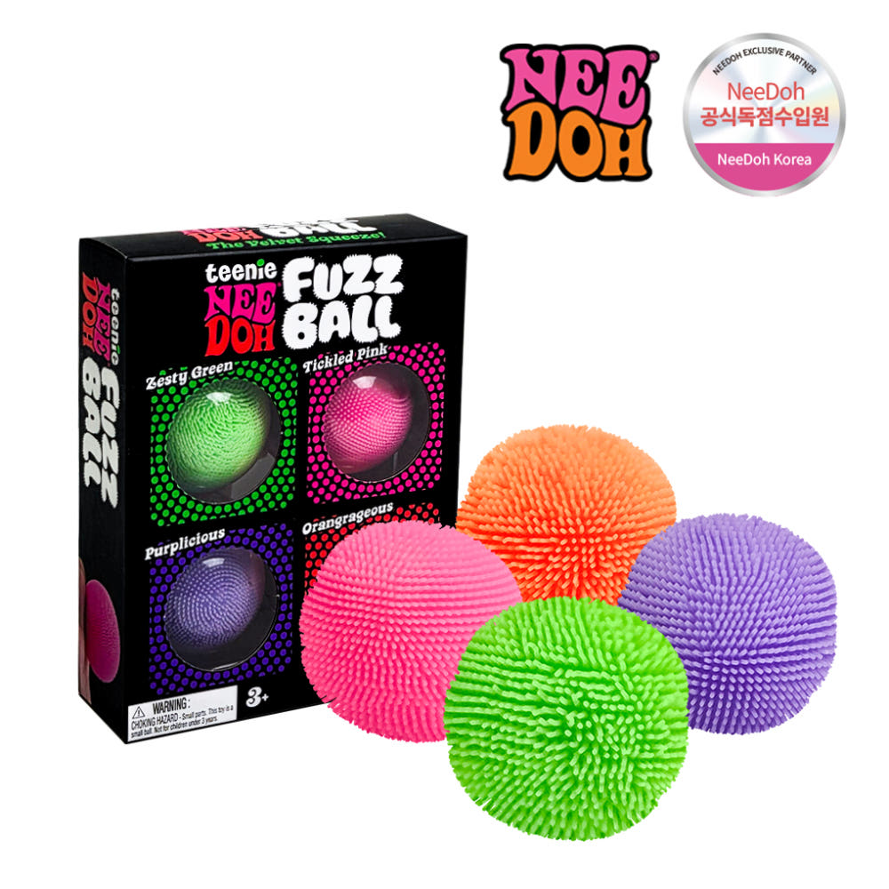 Needoh Fuzz Stress Ball 4ea Needoh  DKshop