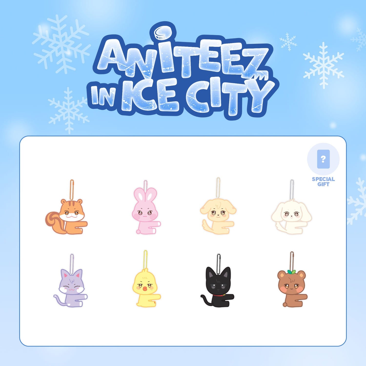 Get exclusive ATEEZ merch from the Aniteez in Ice City 2nd MD. Preorder now and grab your favorite ATEEZ character items!