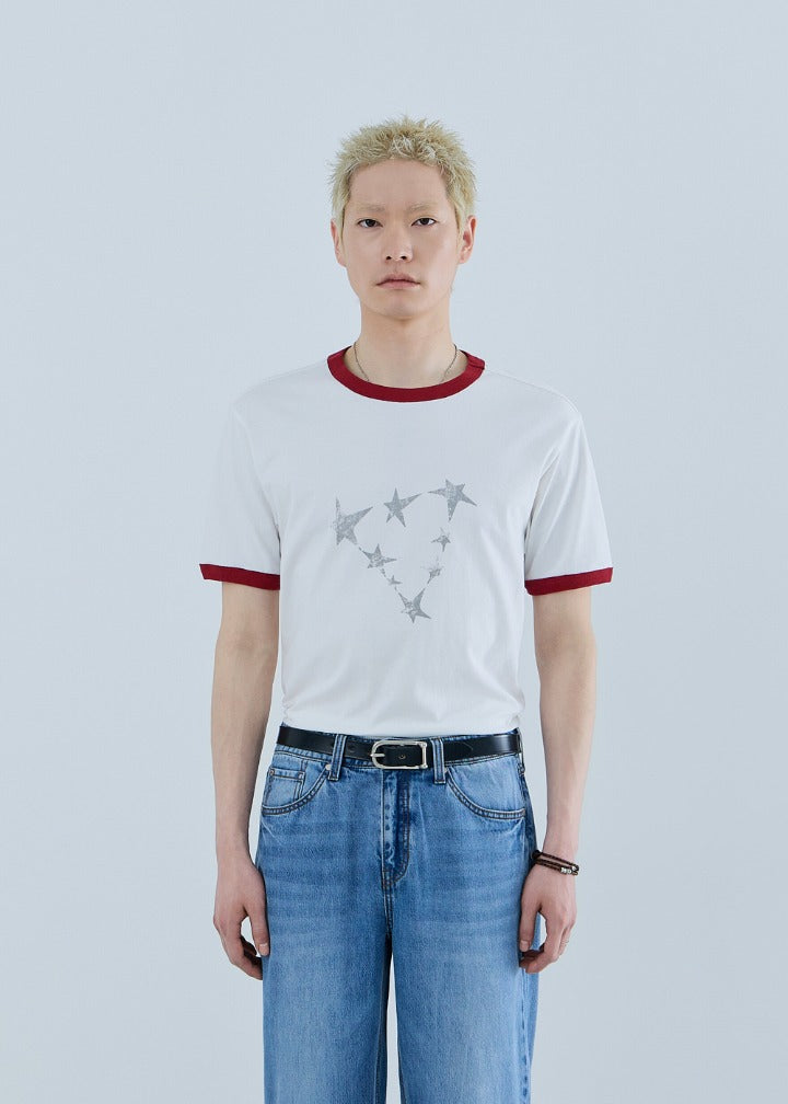 [GUESS X HYUNJIN] Star Ringer T-Shirt 2 colors GUESS  DKshop