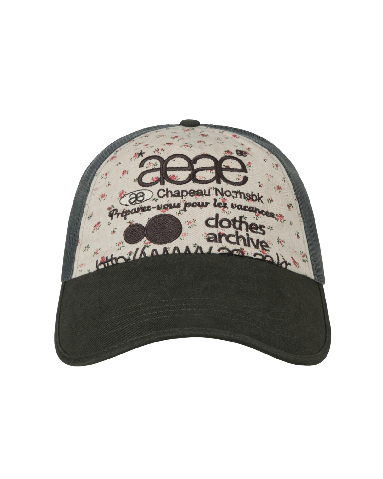 aeae Web Logo Flower Mesh Cap 2 colors aeae  DKshop