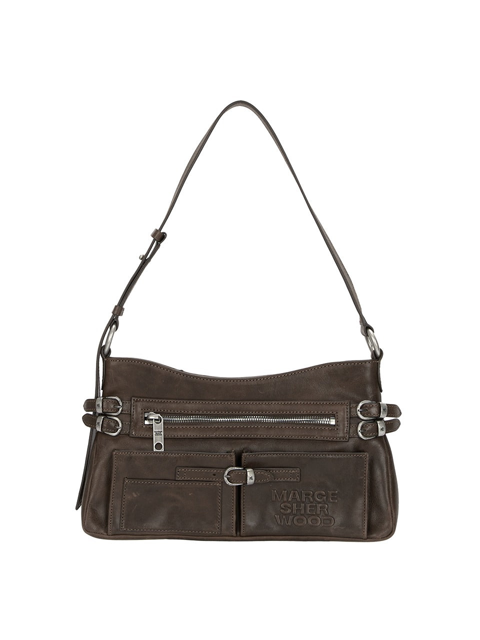 MARGESHERWOOD FLAT POCKET SHOULDER BAG